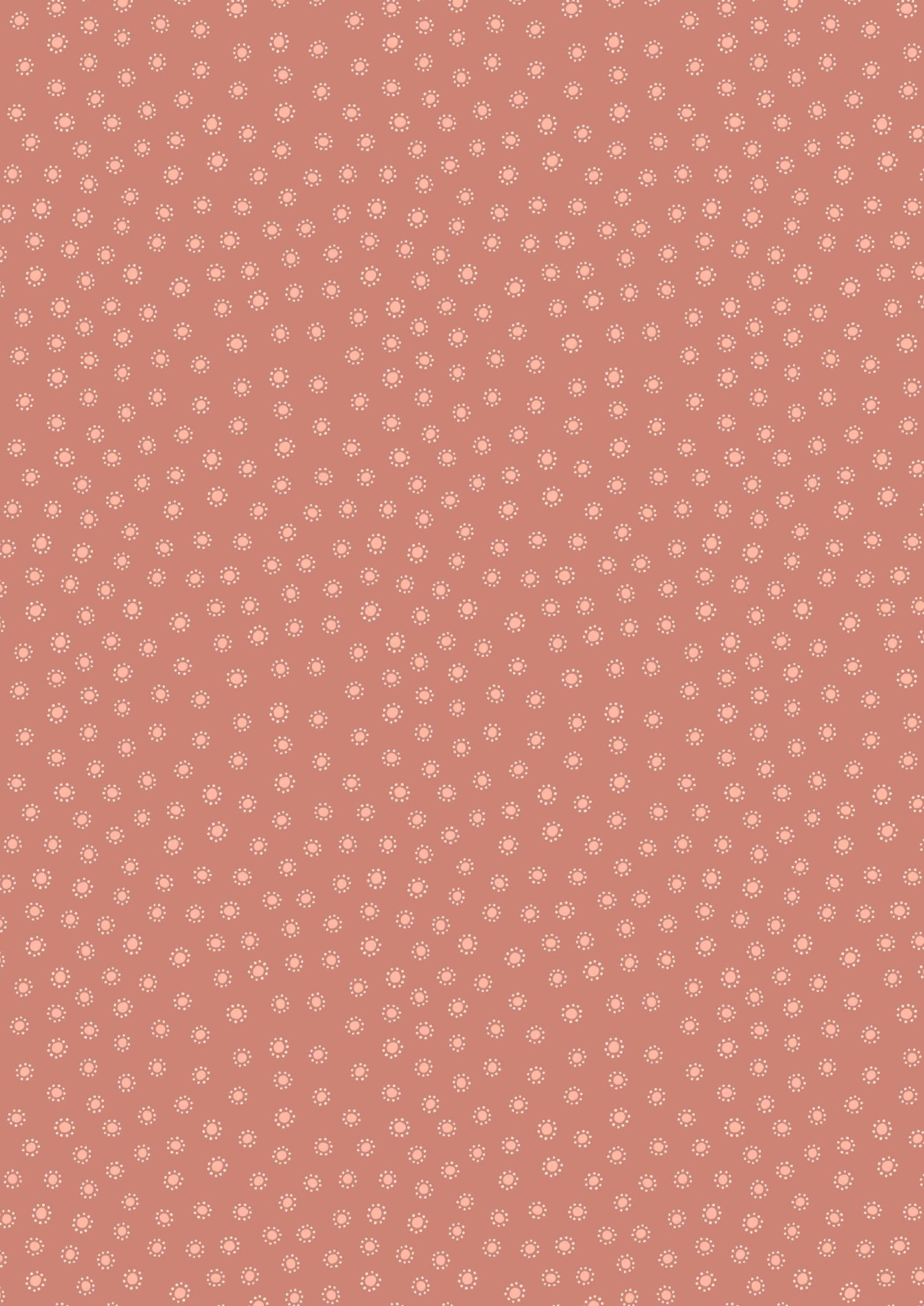 LAST BOLT! Lewis & Irene Hannah’s Flowers Fabric Collection Dotty Dots on Soft Terracotta Premium 100% Cotton Quilt Shop Quality Fabrics