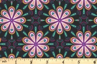 Lewis & Irene Soraya Fabric Collection Heart Floral on Dark Pink Premium 100% Cotton Quilt Shop Quality Fabrics