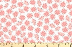 Lewis & Irene On The Lake Fabric Collection Pink Lillies on Cream Premium 100% Cotton Quilt Shop Quality Fabrics