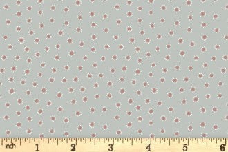 LAST BOLT! Lewis & Irene Hannah’s Flowers Fabric Collection Dotty Dots on Grey Premium 100% Cotton Quilt Shop Quality Fabrics