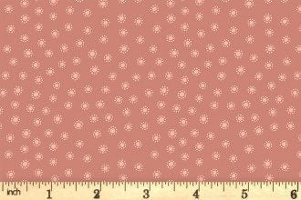 LAST BOLT! Lewis & Irene Hannah’s Flowers Fabric Collection Dotty Dots on Soft Terracotta Premium 100% Cotton Quilt Shop Quality Fabrics