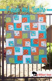 On Williams Street Rough and Tumble Quilt Pattern Finished Size: 44"x58"