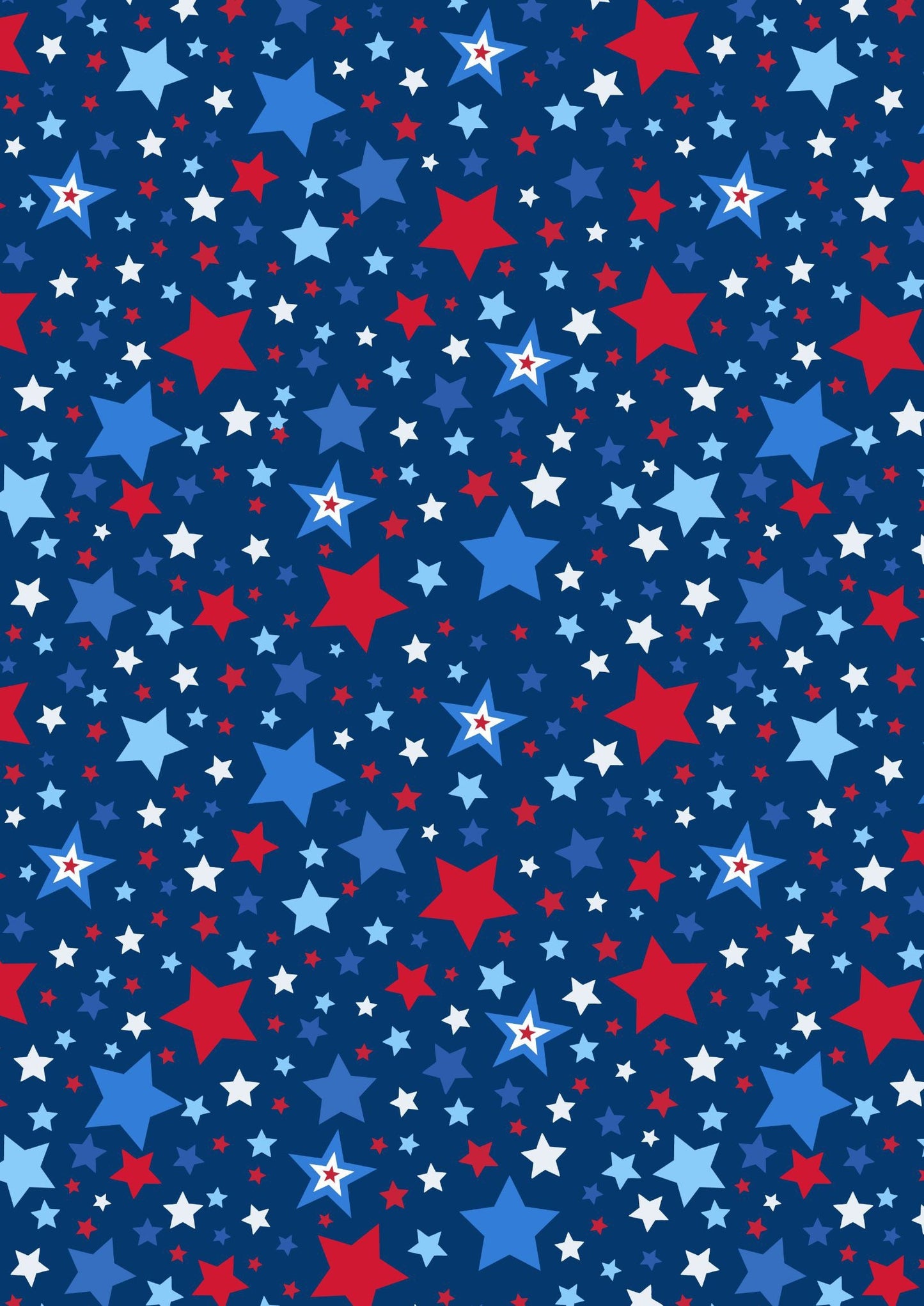 Lewis & Irene Americana Fabric Collection Stars on Blue Premium 100% Cotton Quilt Shop Quality Fabrics