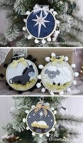 Kimberbell Happy Hoops Decor Volume II: Christmas Nativity Ornaments Machine Embroidery CD (optional accessory bundles available)