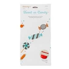 Kimberbell Sweet As Candy Vinyl Sheets Blues/Greens 8 - 6"x12" Sheets Per Pack