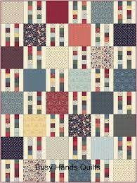 Busy Hands Quilts Picket Fence Quilt Pattern (7 Size Variations Per Pattern)