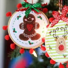 Kimberbell Happy Hoops Decor Volume I: Whimsical Christmas Ornaments Machine Embroidery CD (optional accessory bundles available)