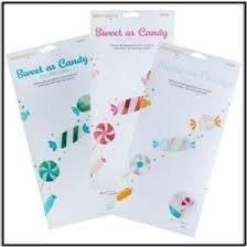 Kimberbell Sweet As Candy Vinyl Sheets Blues/Greens 8 - 6"x12" Sheets Per Pack