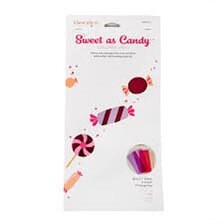 RETIRED!! Kimberbell Sweet As Candy Vinyl Sheets Pinks/Reds 8 - 6"x12" Sheets Per Pack