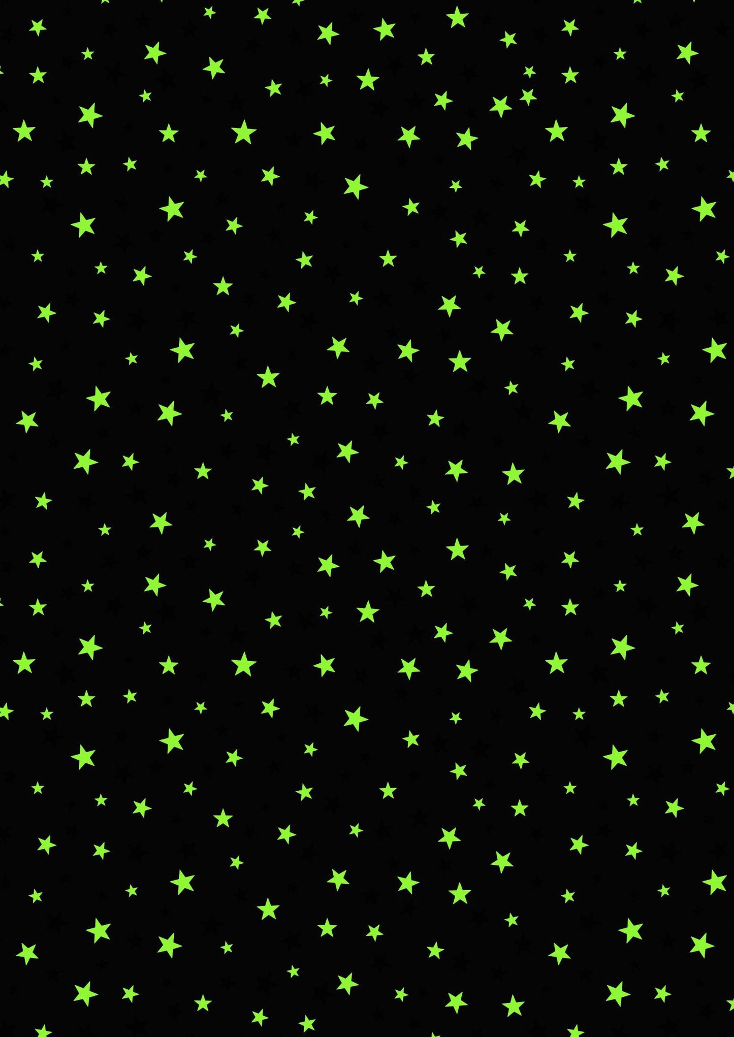 LAST BOLT! Glowing Fabrics Lewis & Irene Haunted House Fabric Collection Glowing Stars on Spooky Blue Premium 100% Cotton Fabrics