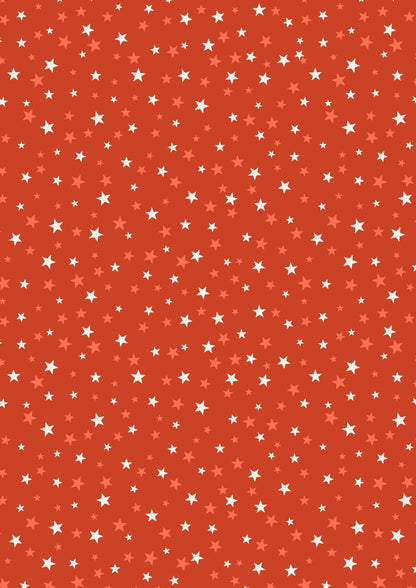 GLOWING FABRICS!! Lewis & Irene Haunted House Fabric Collection Glowing Stars on Orange Premium 100% Cotton Fabrics