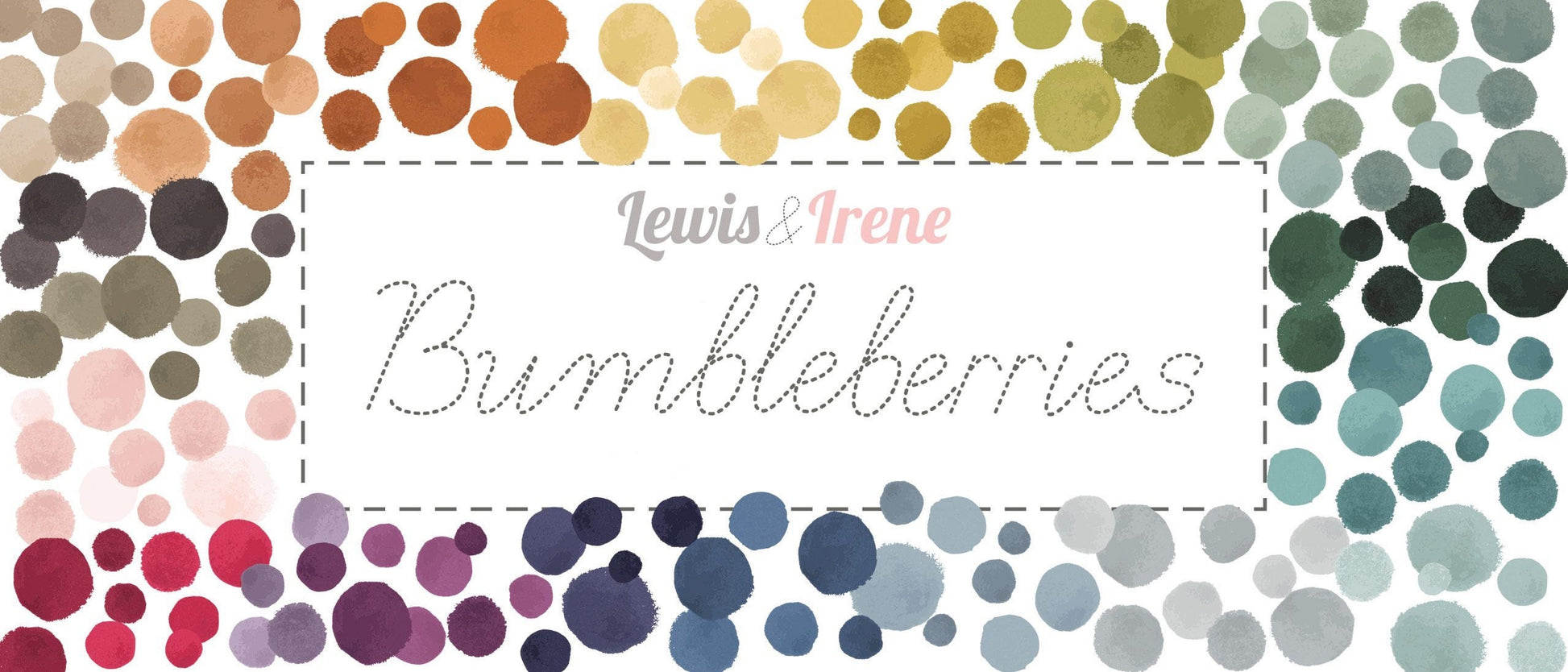 Lewis & Irene Bumbleberries Blenders Fabric Collection Khaki BB320 Premium 100% Cotton Quilt Shop Quality Fabrics