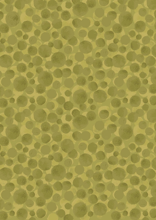 Lewis & Irene Bumbleberries Blenders Fabric Collection Olive BB313 Premium 100% Cotton Quilt Shop Quality Fabrics