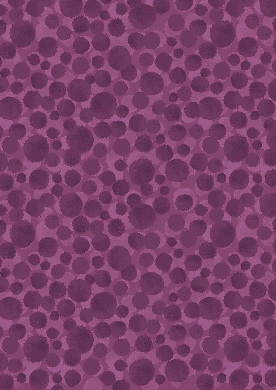 Lewis & Irene Bumbleberries Blenders Fabric Collection Purple Berry BB324 Premium 100% Cotton Quilt Shop Quality Fabrics