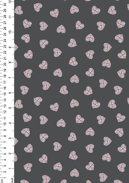 LAST BOLT!! Lewis & Irene Jubilee Fabric Collection Union Jack Hearts on Black Premium 100% Cotton Quilt Shop Quality Fabrics