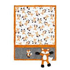 Shannon Fabrics Kimberbell Cuddle Buddies Felix The Fox Cuddle Minky Kit Finished Size: Blanket 43"x29" and Felix The Fox 12"