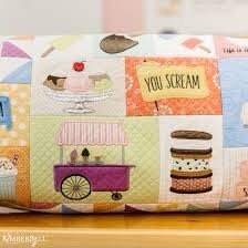 Kimberbell Two Scoops Bench Pillow Collection (Options: Machine Embroidery CD, Embellishment Kit, Fabric Kit, Thread Set)