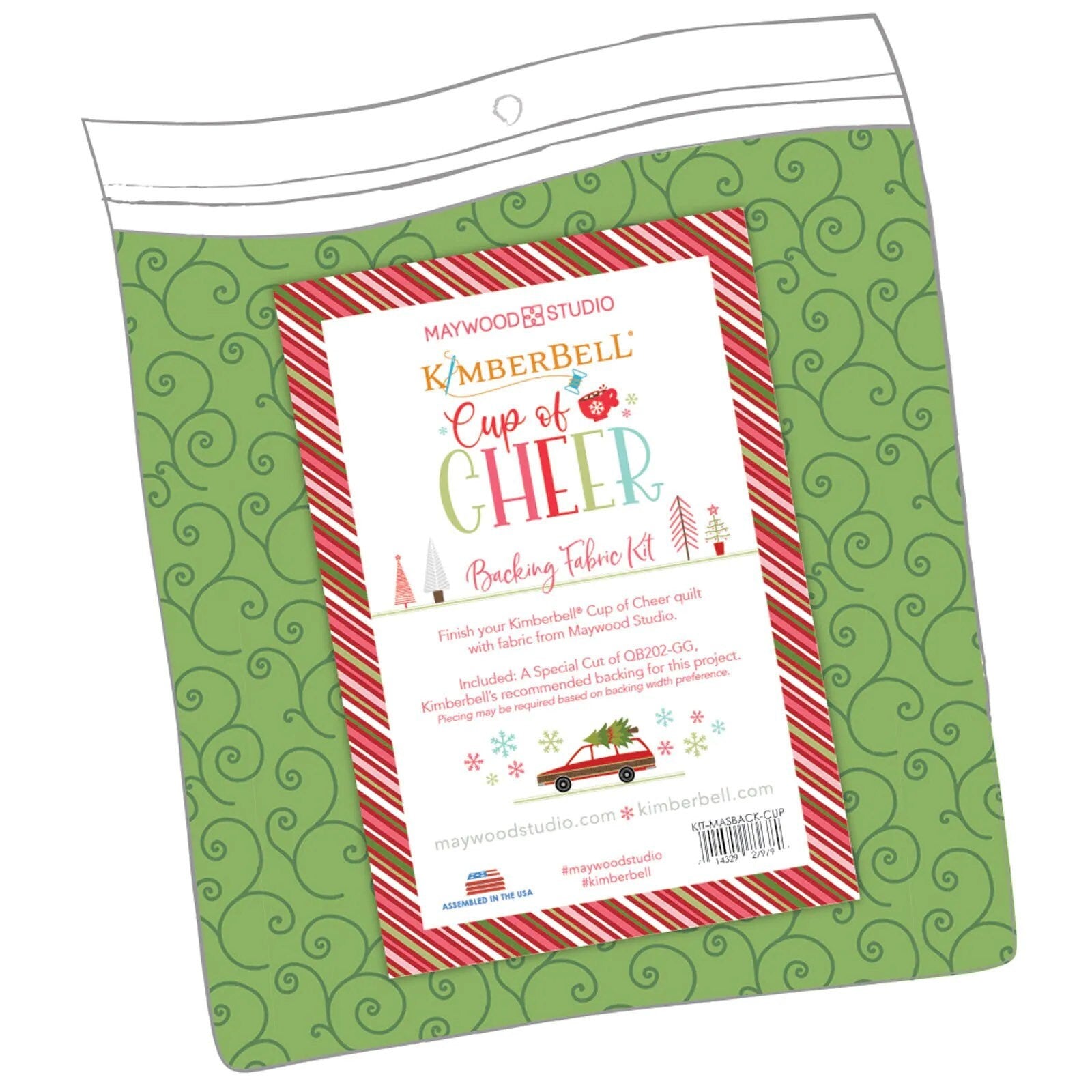 Kimberbell Cup of Cheer Advent Quilt Collection (Options: Machine Embroidery CD, Embellishment Kit, Fabric Kit, Thread Set)