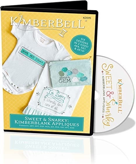 RETIRED!! Kimberbell Sweet & Snarky: Kimberblank Appliques Machine Embroidery CD