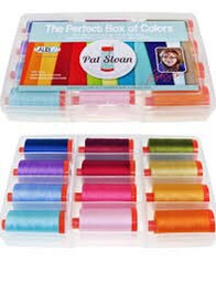 Aurifil Pat Sloan Perfect Box of Colors 12 Large Spool Thread Set 50WT (Large Spool 1422YDS)