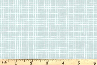 Lewis & Irene Bella Bunny and Bear Fabric Collection Pale Blue Check Premium 100% Cotton Quilt Shop Quality Fabrics