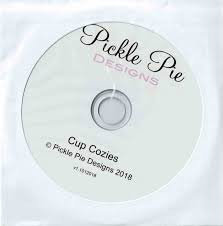 Pickle Pie Designs ITH Cup Cozies Machine Embroidery CD