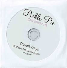 Pickle Pie Designs ITH Trinket Trays Machine Embroidery CD