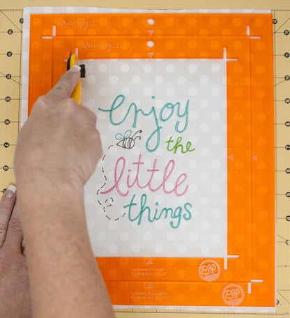 Kimberbell Orange Pop Ruler (Square Set and Rectangle Set Available)