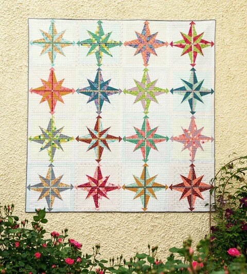 Sew Kind of Wonderful Double Starburst Quilt Pattern Finished Size 82"x82"