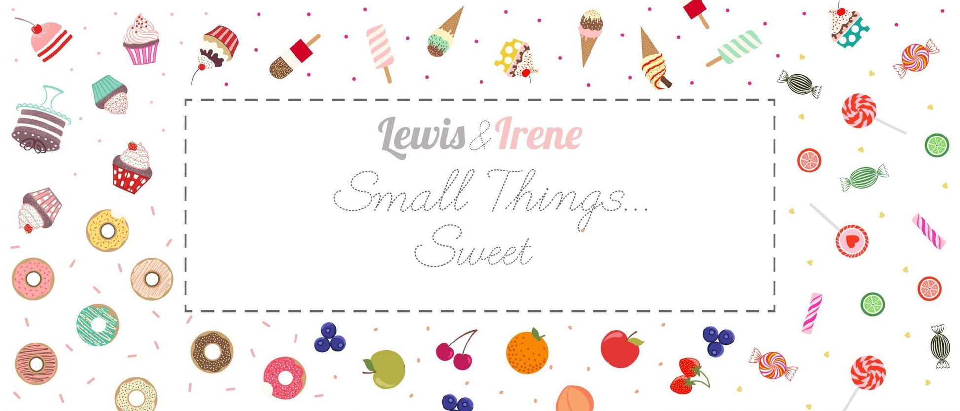 Lewis & Irene Small Things Sweet Fabric Collection Doughnuts on Red Premium 100% Cotton Quilt Shop Quality Fabrics