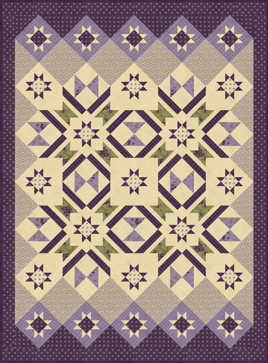 It’s Sew Emma Hidden Grove Quilt Pattern Finished Size: 63.25"x85.75"