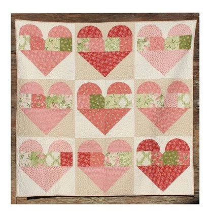 Charisma Horton Heart to Heart Quilt Pattern Finished Size 72"x72"