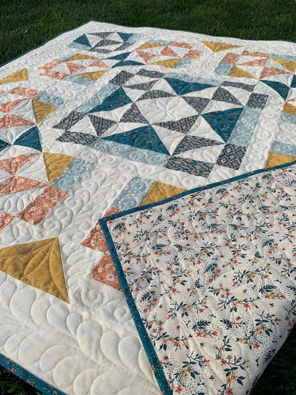 It’s Sew Emma Pecan Street Quilt Pattern Finished Size: 56.5"x56.5"