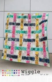 Eye Candy Quilts Wiggle Quilt Pattern Finished Size: 72"x72"