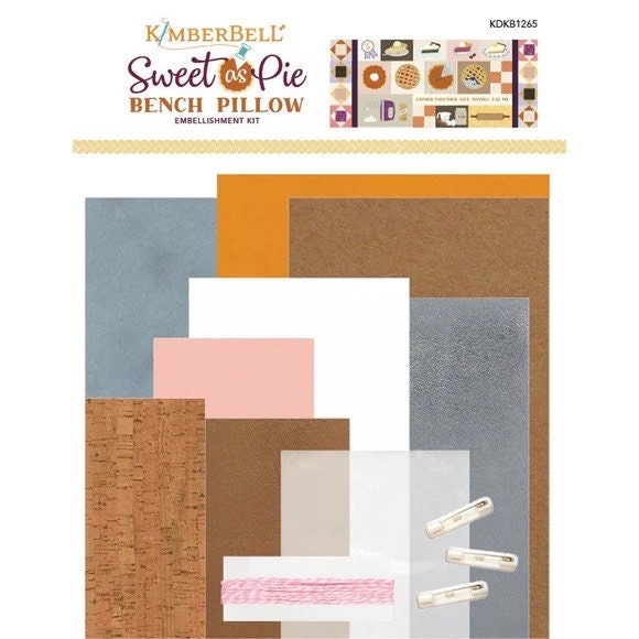 Kimberbell Sweet As Pie Bench Pillow Collection (Machine Embroidery CD, Fabric Kits, Thread Kits, & Embellishment Kits Available)