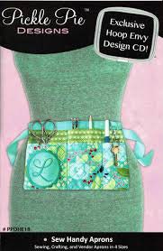 Pickle Pie Designs ITH Sew Handy Aprons Machine Embroidery CD