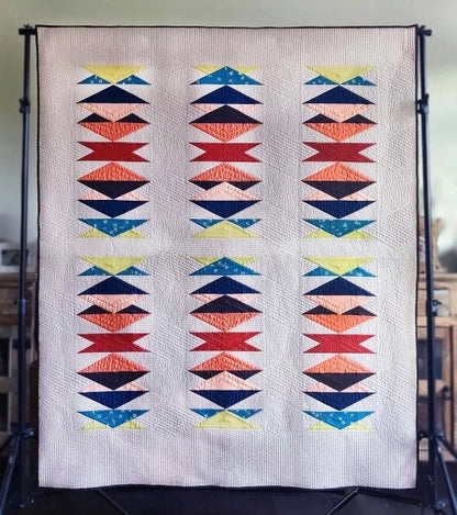 Quiltachusetts Colonnade Quilt Pattern Finished Size: 60"x72"