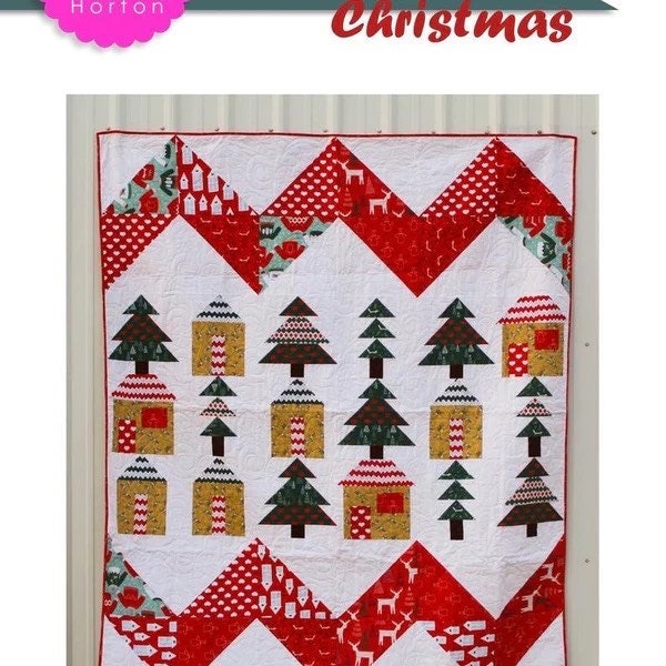 Charisma Horton Scandinavian Christmas Quilt Pattern Finished Size 72"x84"