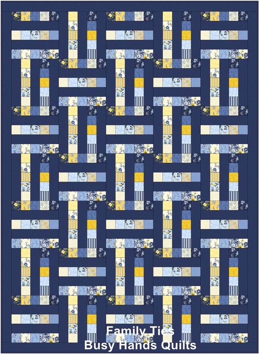 Busy Hands Quilts Family Ties Quilt Pattern (6 Size Variations Per Pattern)