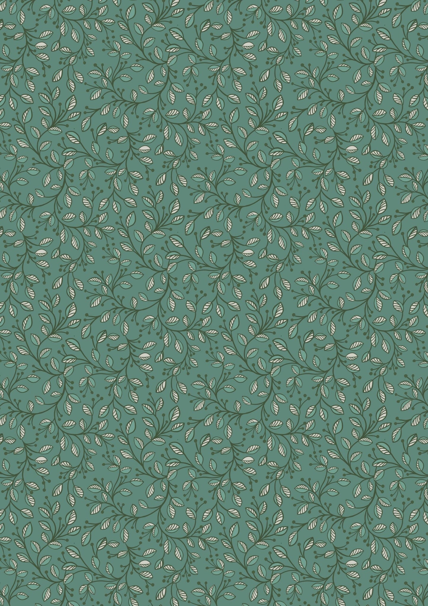 LAST BOLT! Lewis & Irene Honey Bee Fabric Collection Leaves on Green Premium 100% Cotton Quilt Shop Quality Fabrics