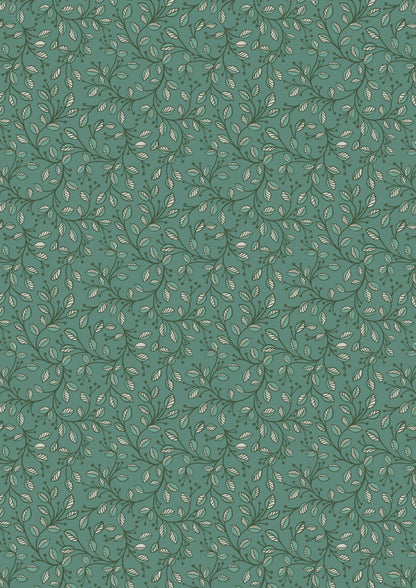 LAST BOLT! Lewis & Irene Honey Bee Fabric Collection Leaves on Green Premium 100% Cotton Quilt Shop Quality Fabrics