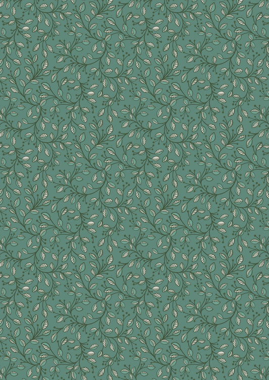 LAST BOLT! Lewis & Irene Honey Bee Fabric Collection Leaves on Green Premium 100% Cotton Quilt Shop Quality Fabrics