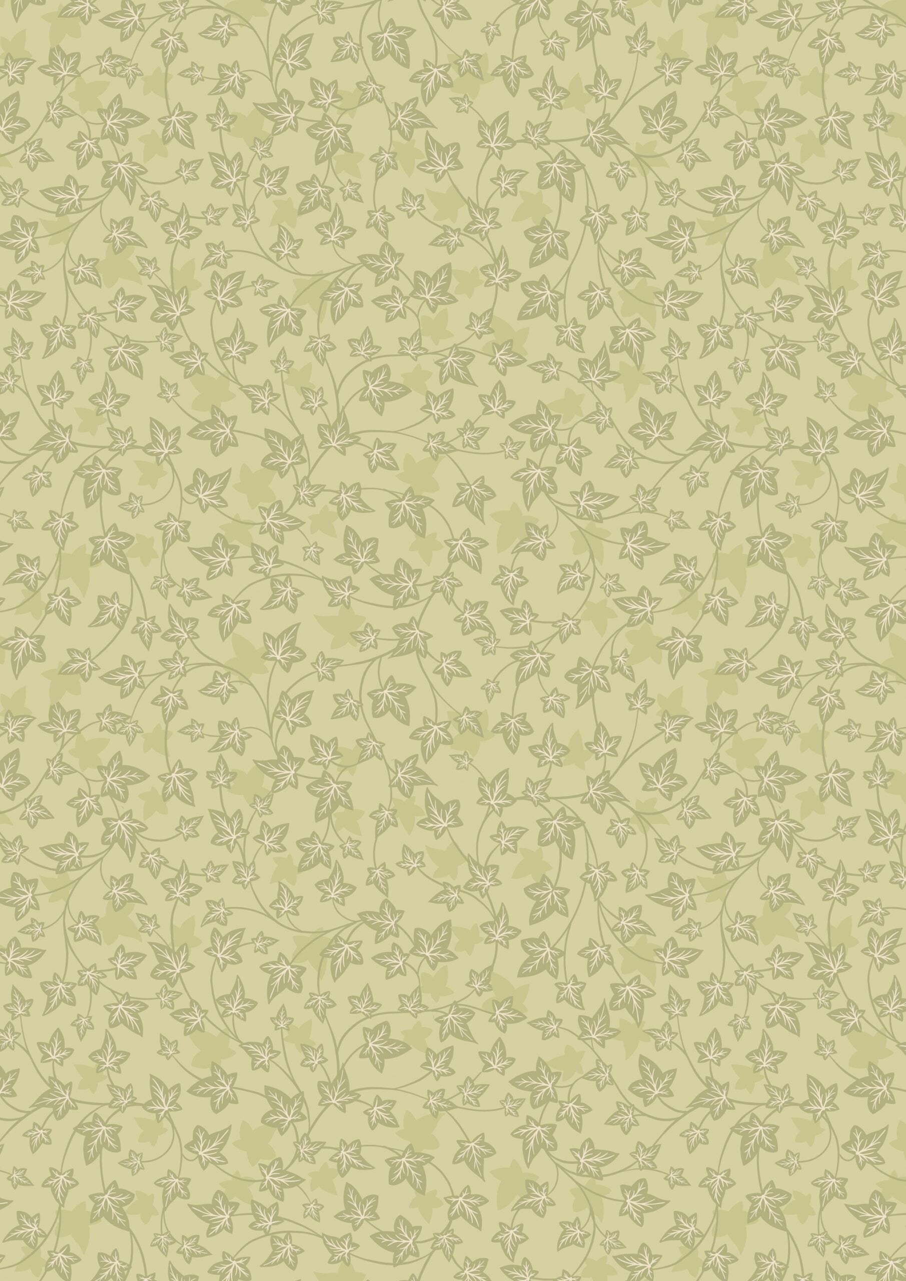 Lewis & Irene Evergreen Fabric Collection Ivy on Sage Premium 100% Cotton Quilt Shop Quality Fabrics