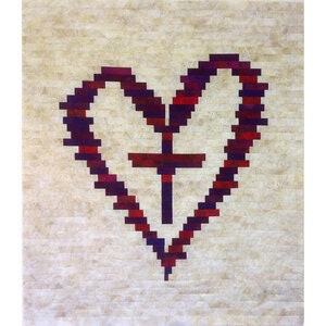 J. Michelle Watts Cross Your Heart Quilt Pattern (2 Size Variations Per Pattern)