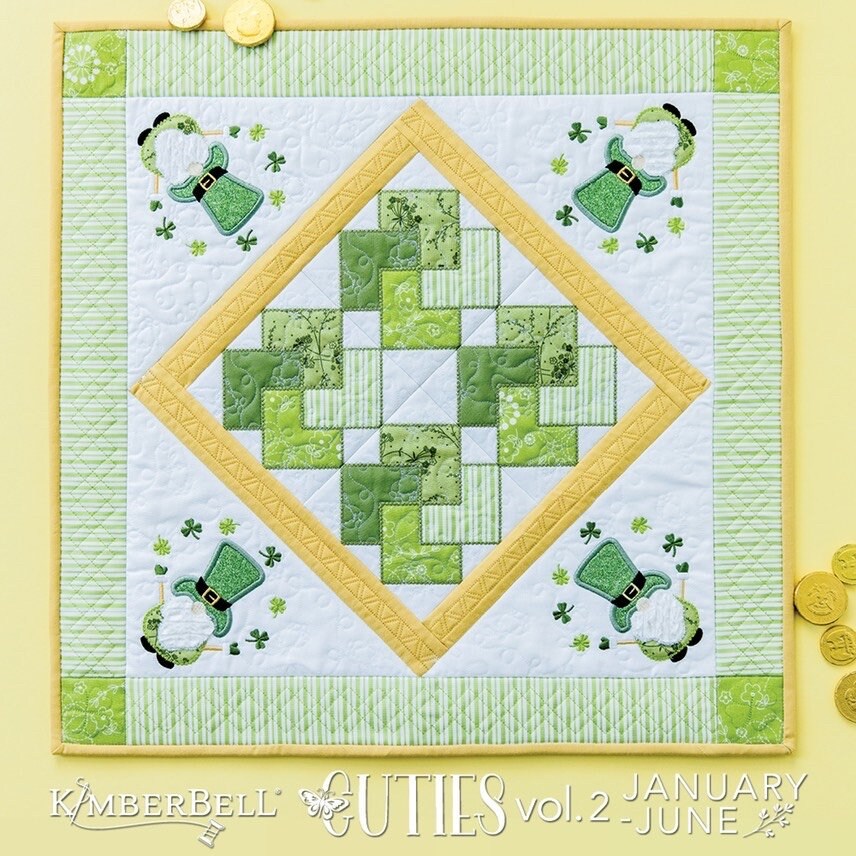 Kimberbell Cuties Table Toppers Vol 2 Collection (January - June) - Optional Fabric/Embellishment Kits Available