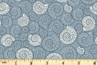 GLOWING FABRICS!! Lewis & Irene Dino Glow Fabric Collection Fossils on Slate Blue Premium 100% Cotton Quilt Shop Quality Fabrics