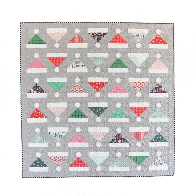 Pen + Paper Patterns Kris Kringle Quilt Pattern Finished Size 61”x61.5” (Optional Fineline Glue Tip Applicators)