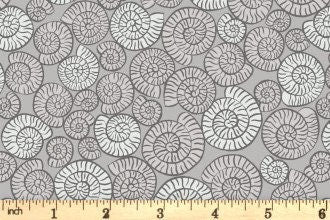 GLOWING FABRICS!! Lewis & Irene Dino Glow Fabric Collection Fossils on Grey Premium 100% Cotton Quilt Shop Quality Fabrics