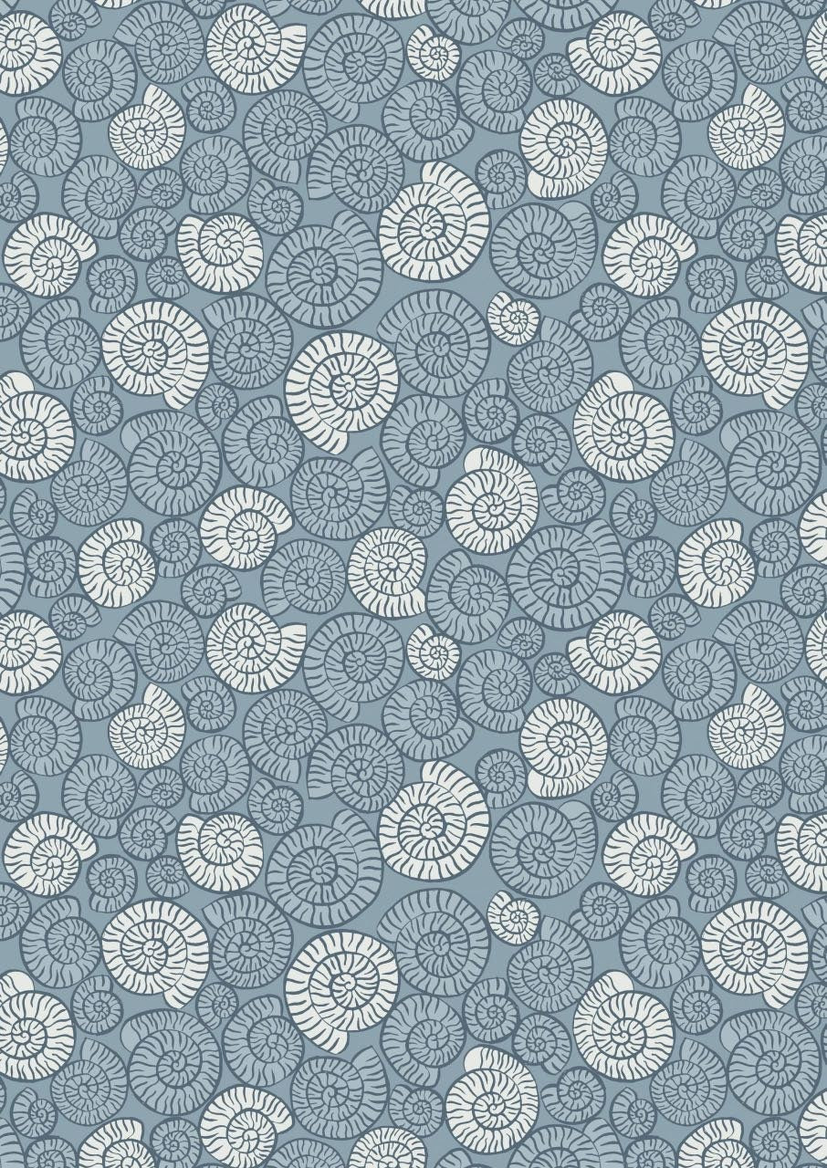 GLOWING FABRICS!! Lewis & Irene Dino Glow Fabric Collection Fossils on Slate Blue Premium 100% Cotton Quilt Shop Quality Fabrics