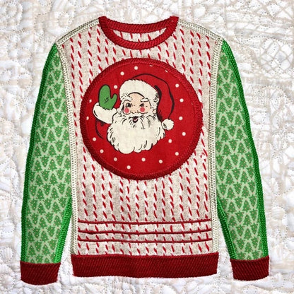 Fabric Confetti & Bruce Allen Designs Ugly Christmas Sweater Quilt Machine Embroidery CD Finished Size: 46"x58" (BONUS SVG Files)